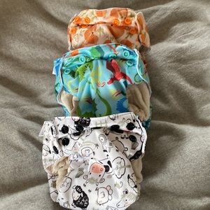 Blueberry Newborn Simplex Organic All-In-One Diaper (for newborns